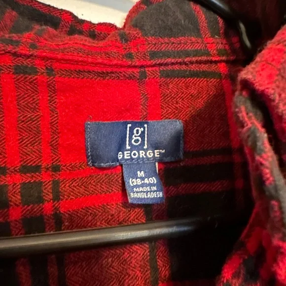 George Red Drop George | Shirts | George Red Plaid Button Up | Poshmark